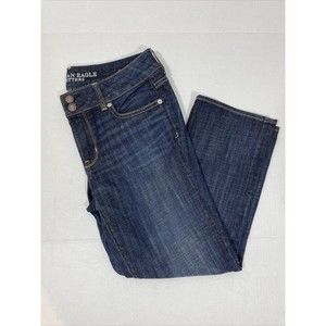 American Eagle Outfitters Sz 10 Dark Stretch Artist Crop Women’s Jeans